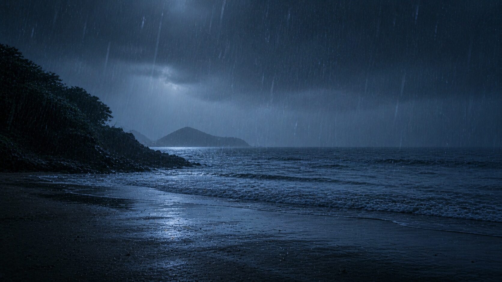 夜の海